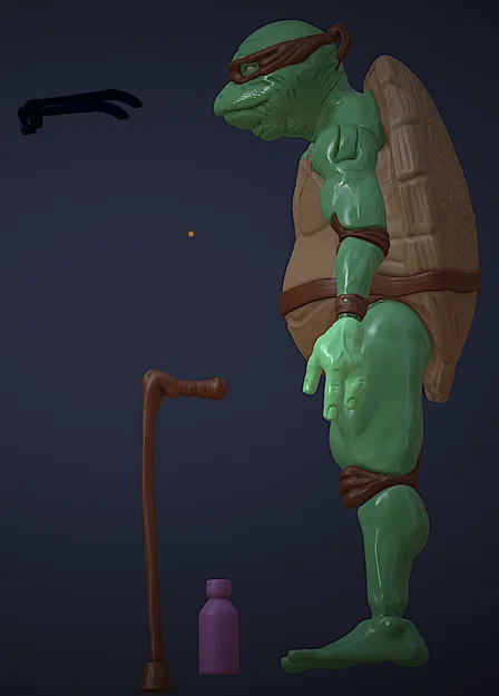 Mô hình Old Man Ninja Turtle (TMNT) - action figure - Image 10