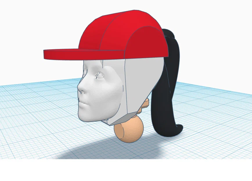 Bộ phụ kiện khuôn mặt và tóc cho mô hình Dummy 13 nữ - Image 1