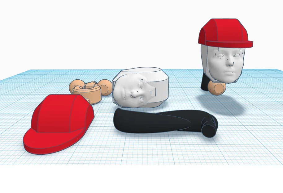 Bộ phụ kiện khuôn mặt và tóc cho mô hình Dummy 13 nữ - Image 4