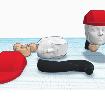 Bộ phụ kiện khuôn mặt và tóc cho mô hình Dummy 13 nữ