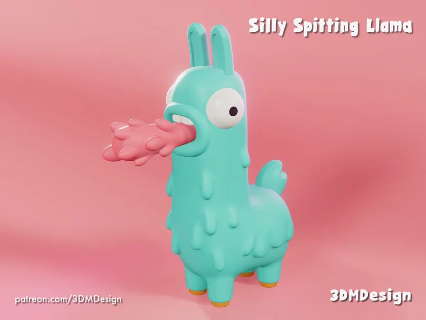Llama Ngố Hay Phun Nước Bọt (Silly Spitting Llama) - Image 2