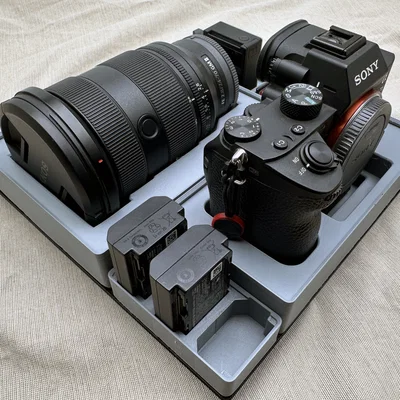 Khay 1x2 Gridfinity đựng pin Sony NP-FZ100 gọn gàng