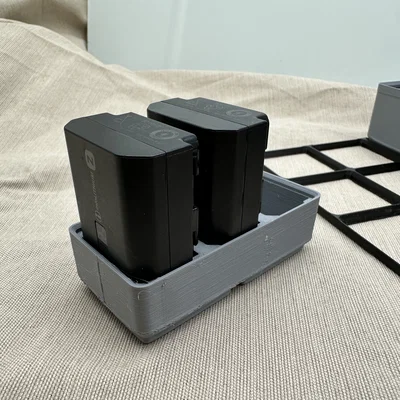 Khay 1x2 Gridfinity đựng pin Sony NP-FZ100 gọn gàng
