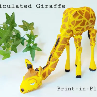 Hươu cao cổ (Giraffe) articulated print-in-place