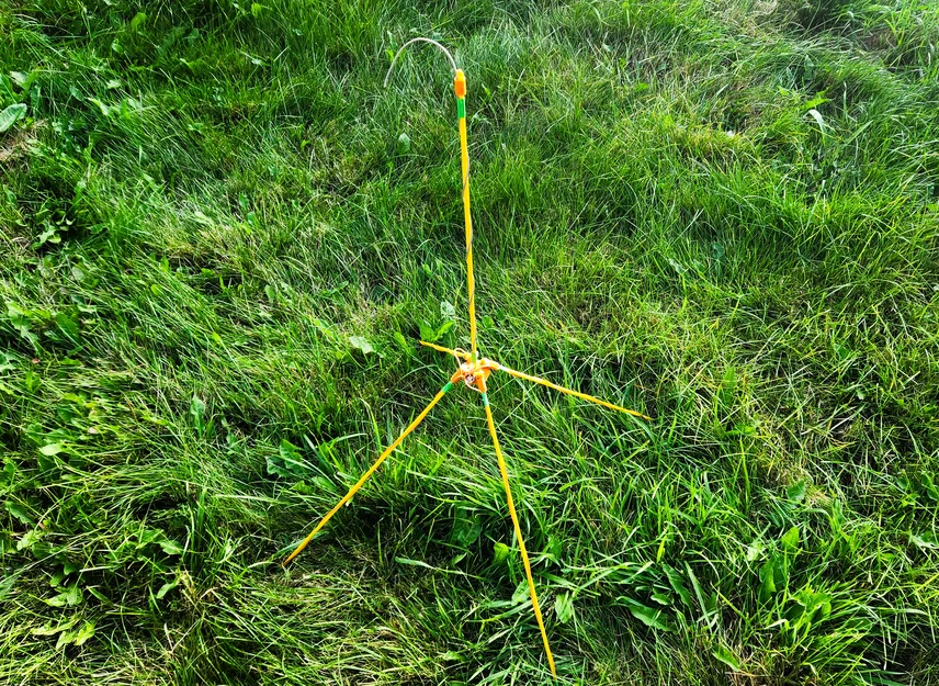 Antenna Jungle xếp gọn cho HAM/SDR, ty fiberglass 6/8mm, Baofeng HT POTA SOTA GP - Image 1