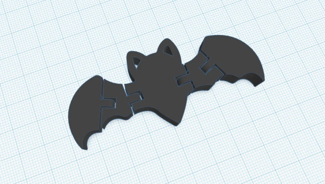 Flexi Bat: Mô hình dơi khớp nối in 3D cực chất cho Halloween - Image 1