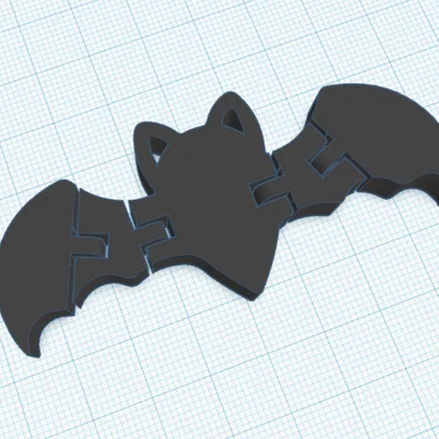 Flexi Bat: Mô hình dơi khớp nối in 3D cực chất cho Halloween