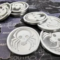 Đồng xu Halloween Nhện/Sọ – Hợp đi xin kẹo hoặc làm vàng hải tặc! - Thumbnail 1