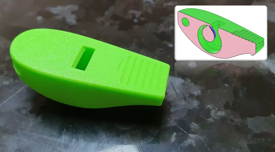 Còi thổi kiểu dáng Benchy - Print in place - Image 1