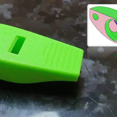 Còi thổi kiểu dáng Benchy - Print in place
