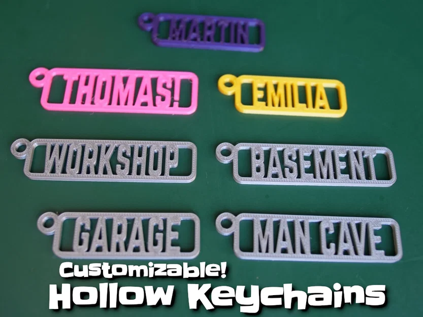 Móc khóa rỗng – tùy biến theo ý - Image 1