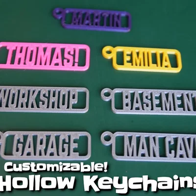 Móc khóa rỗng – tùy biến theo ý