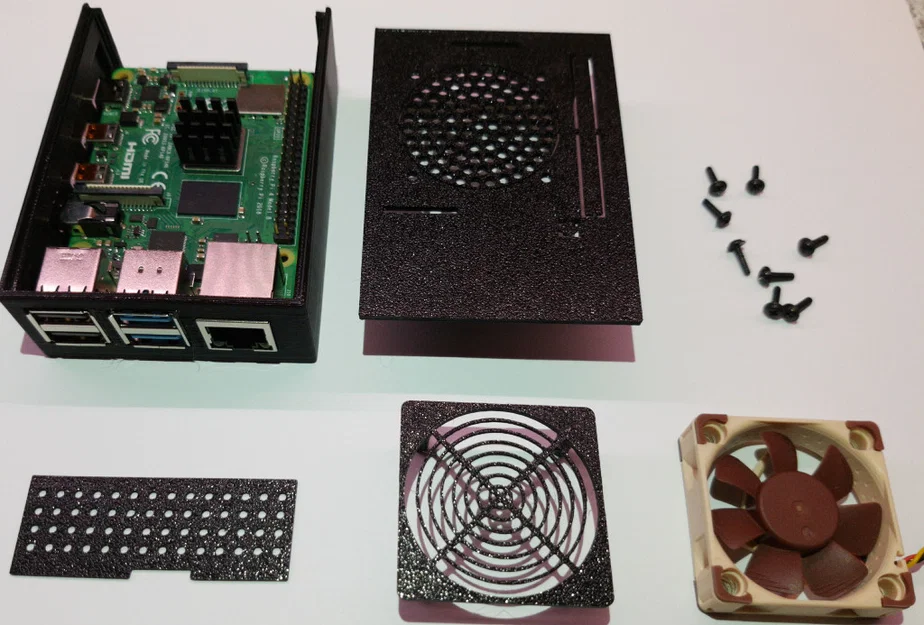 Hộp case Raspberry Pi 4B tích hợp quạt Noctua tản nhiệt hiệu quả - Image 1