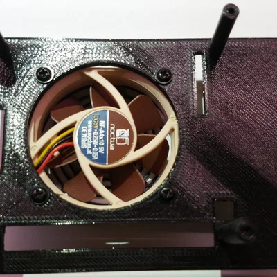 Hộp case Raspberry Pi 4B tích hợp quạt Noctua tản nhiệt hiệu quả