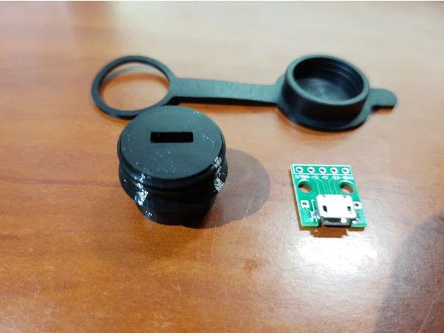 Đầu nối Micro USB chống nước (Watterproof Micro USB connector) - Image 1