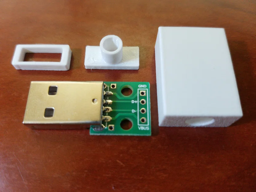 Bộ vỏ bảo vệ đầu cắm USB A cho dự án DIY trên mạch PCB - Image 2