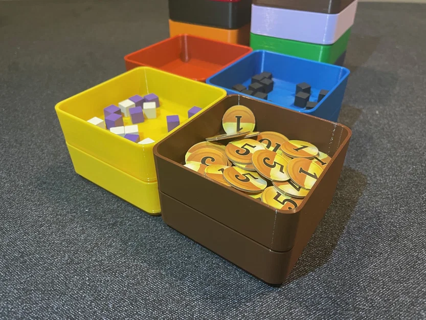 Khay đựng token và phụ kiện board game (75x75mm) tiện dụng - Image 1