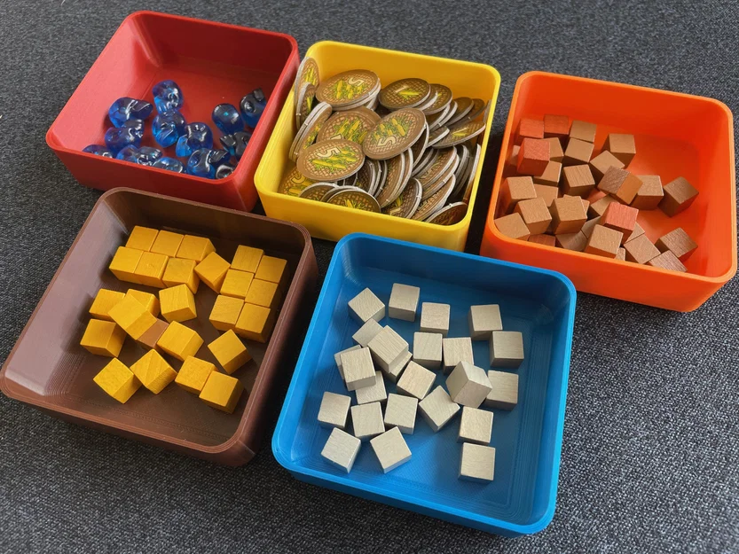 Khay đựng token và phụ kiện board game (75x75mm) tiện dụng - Image 2