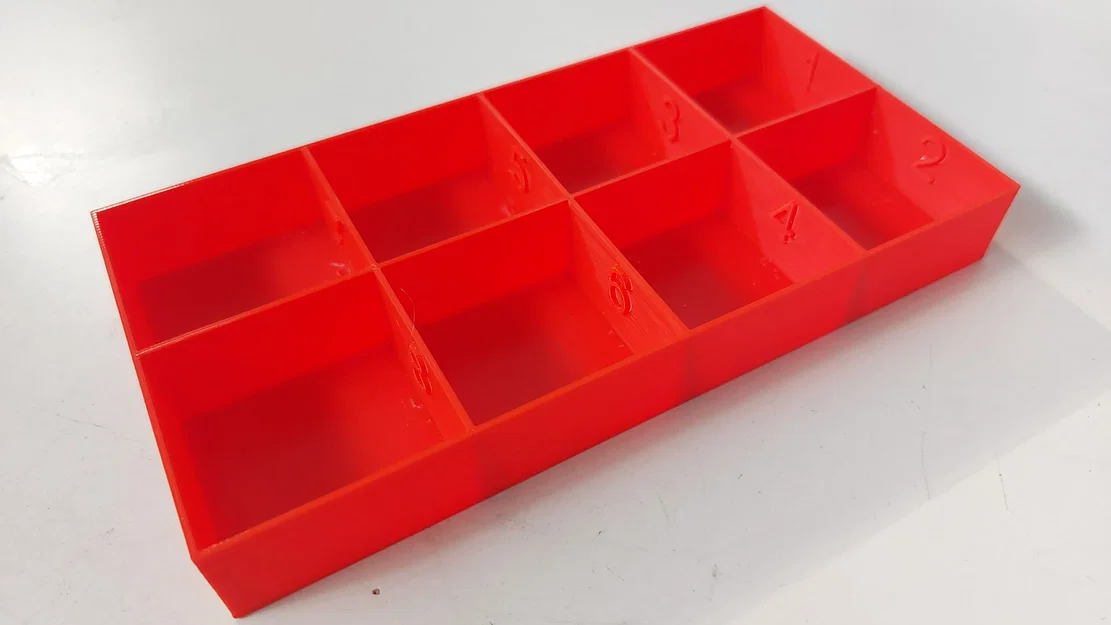 Hộp đánh số đựng ốc vít 8 ngăn (caja numerada para tornillos) - Image 2