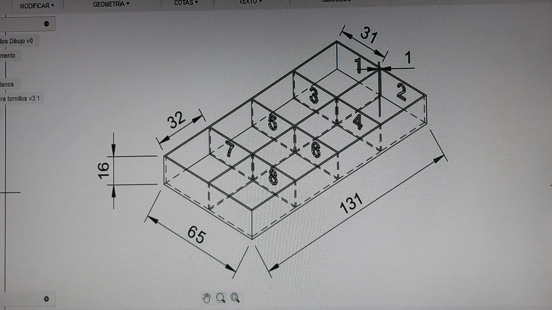 Hộp đánh số đựng ốc vít 8 ngăn (caja numerada para tornillos) - Image 3