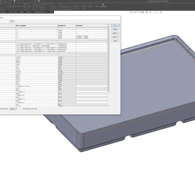 Gridfinity Block Parametric trong Solidworks