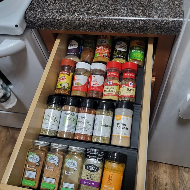 Kệ Gia Vị Ngăn Kéo Dạng Module (Modular Drawer Spice Rack) - Image 1