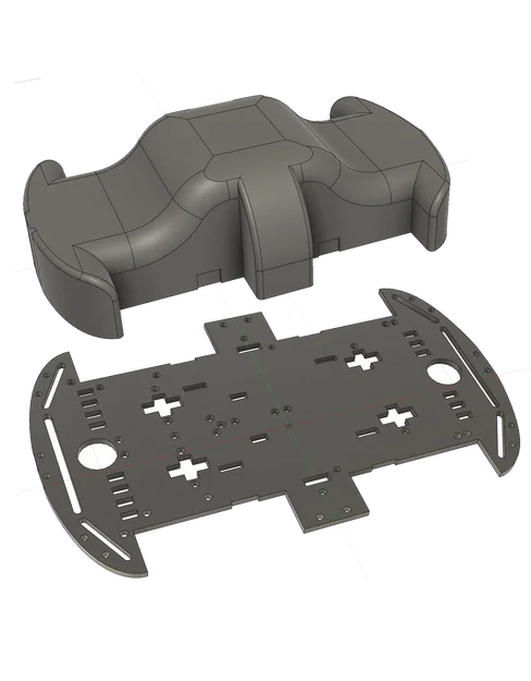 Body + Chassis hình chữ nhật cho xe 4WD - Image 1