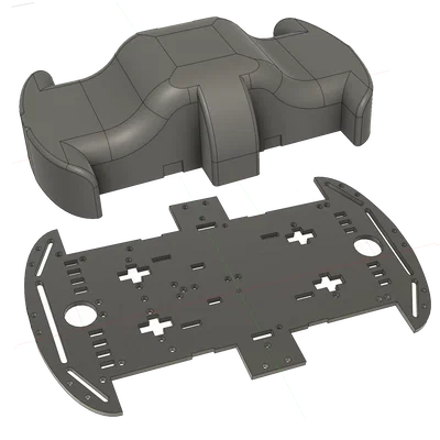 Body + Chassis hình chữ nhật cho xe 4WD