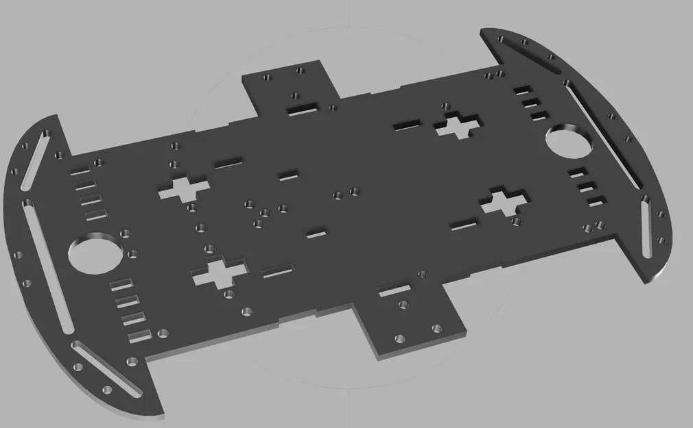 Body + Chassis hình chữ nhật cho xe 4WD - Image 4