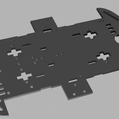 Body + Chassis hình chữ nhật cho xe 4WD