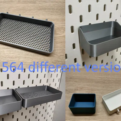 Hộp cho Ikea Skadis – 564 mẫu – móc cần support