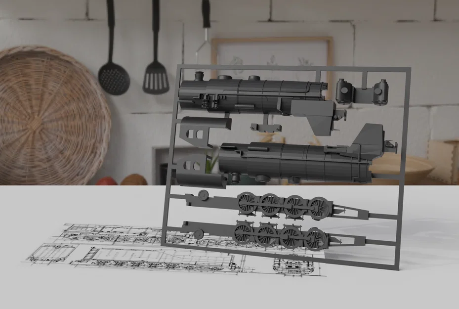 Đầu máy xe lửa Big Boy - Kit Card - Image 2