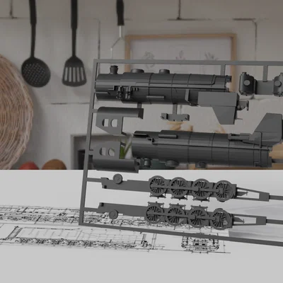 Đầu máy xe lửa Big Boy - Kit Card