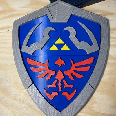 Khiên Legend of Zelda (Link Shield) in 3D dạng multipart