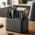 Khay/Ống Đựng Đồ Bàn Làm Việc Thiết Kế Gân (Ribbed Design Office Organizer) - Thumbnail 1