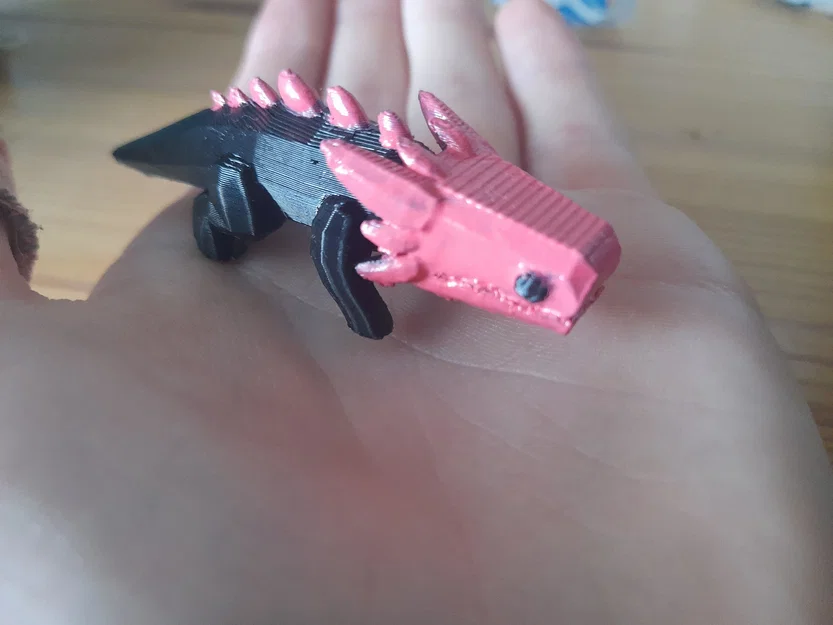 Mô hình 3D Pink Lizard từ game Rain World cực chất - Image 1