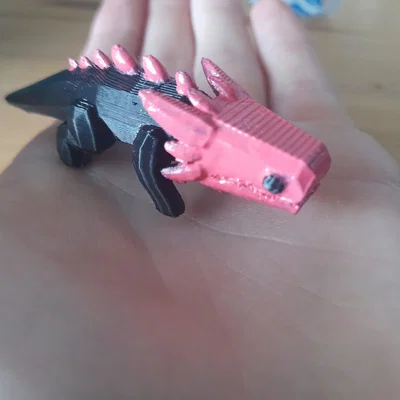 Mô hình 3D Pink Lizard từ game Rain World cực chất