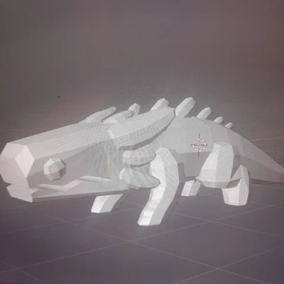 Mô hình 3D Pink Lizard từ game Rain World cực chất