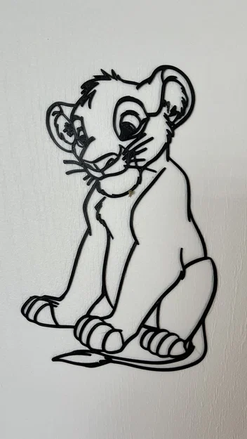 Tranh treo tường 3D hình Simba (The Lion King) độc đáo - Image 1