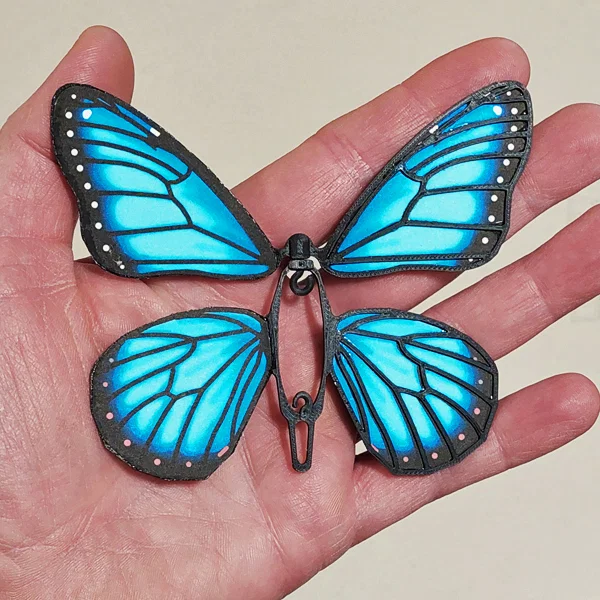 Đồ chơi bất ngờ bươm bướm bật bằng dây thun (Rubber Band Butterfly Surprise Toy) - Image 4