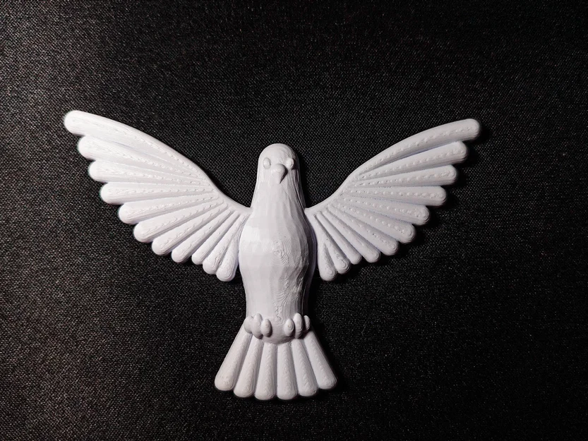 Mô hình 3D chim bồ câu Holy Spirit - Biểu tượng tâm linh tinh tế - Image 1