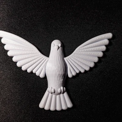 Mô hình 3D chim bồ câu Holy Spirit - Biểu tượng tâm linh tinh tế