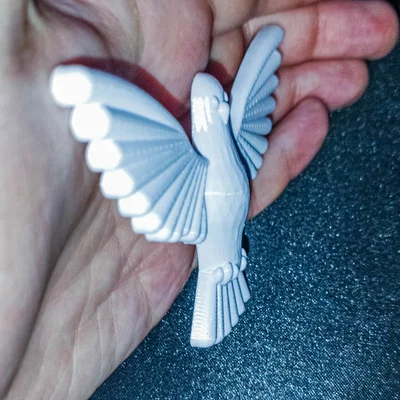 Mô hình 3D chim bồ câu Holy Spirit - Biểu tượng tâm linh tinh tế