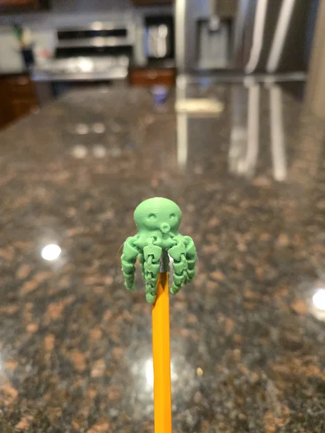 Đầu bút chì hình bạch tuộc mini (Mini Octopuss Pencil Topper) - Image 1