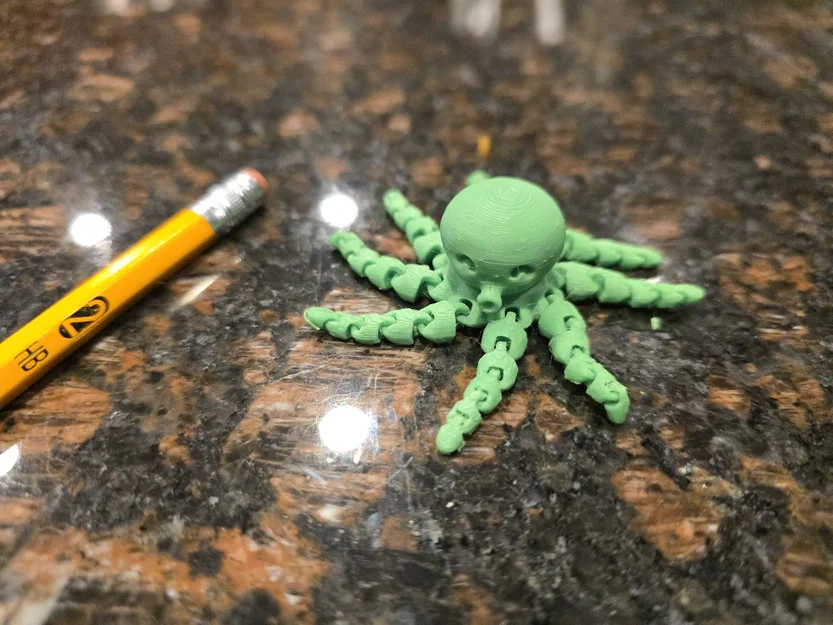 Đầu bút chì hình bạch tuộc mini (Mini Octopuss Pencil Topper) - Image 2