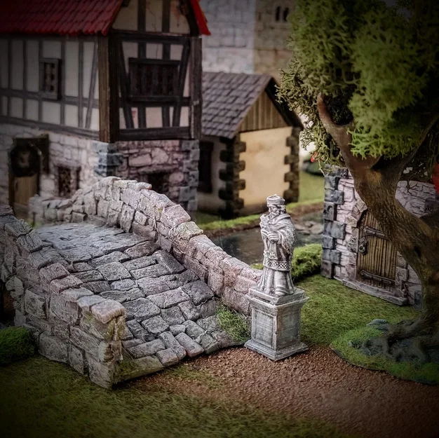 Tượng Thánh John Nepomucene (supportless, thân thiện FDM) - Image 2