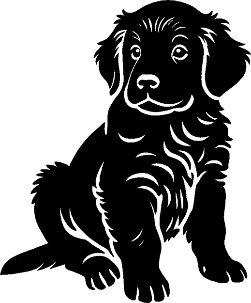 Tranh treo tường 3D chú cún Golden Retriever đáng yêu - Image 1