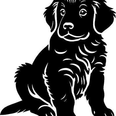 Tranh treo tường 3D chú cún Golden Retriever đáng yêu