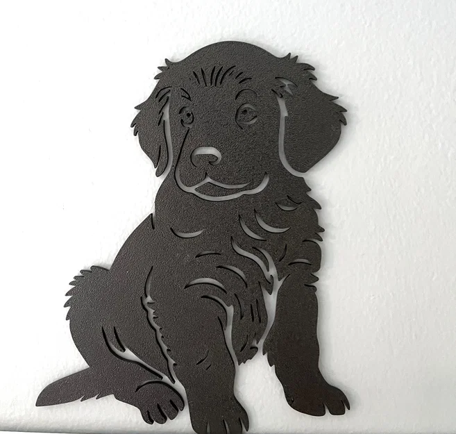 Tranh treo tường 3D chú cún Golden Retriever đáng yêu - Image 2