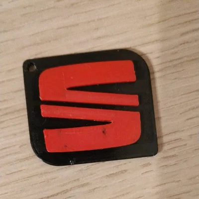 Móc khóa logo xe hơi SEAT - Mẫu thiết kế in 3D độc đáo